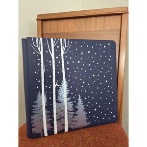 Creative Memories Frost Album Winter Tree Scene Blue